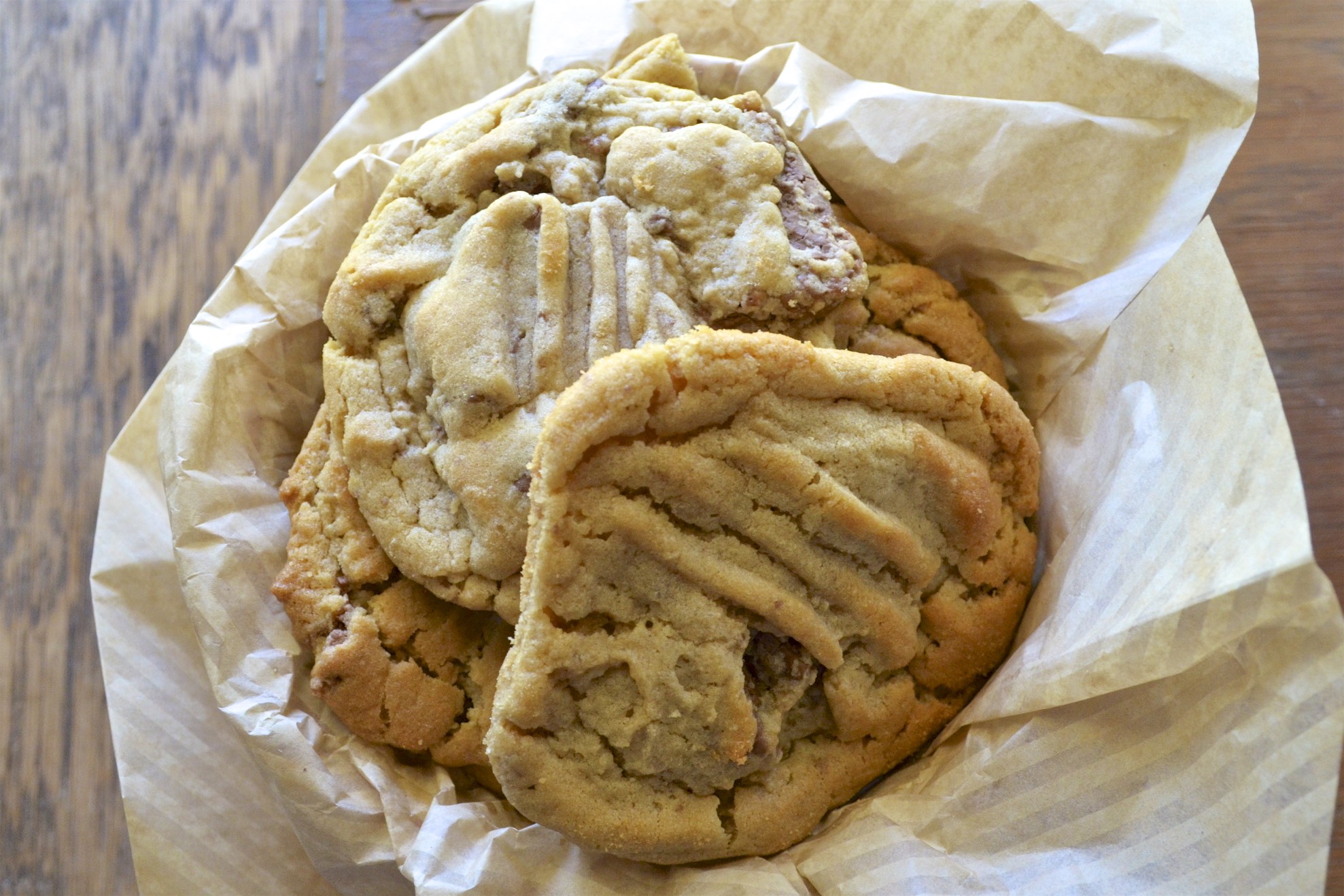 Peanut Butter Krackle Bar Cookies - Small Batches