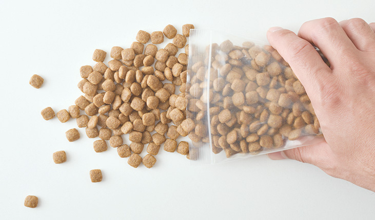 Bring dog food pre measured